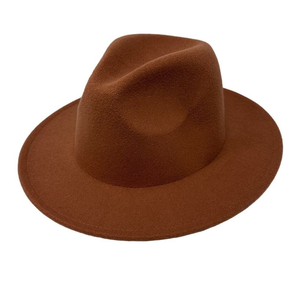 NWT Universal Thread Felt Brown Adjustable Boho Western Hat size S/M